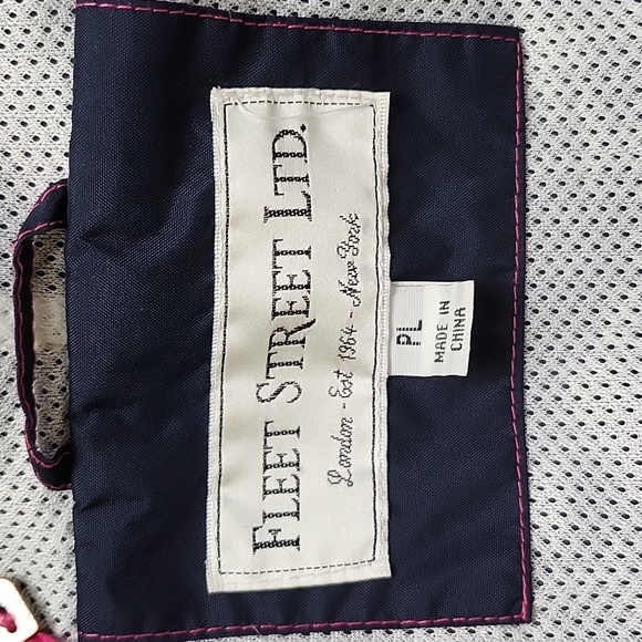 Fleet Street Petite Women's Navy & Pink Lightweight Jacket, Size Petite Large - Picture 10 of 15